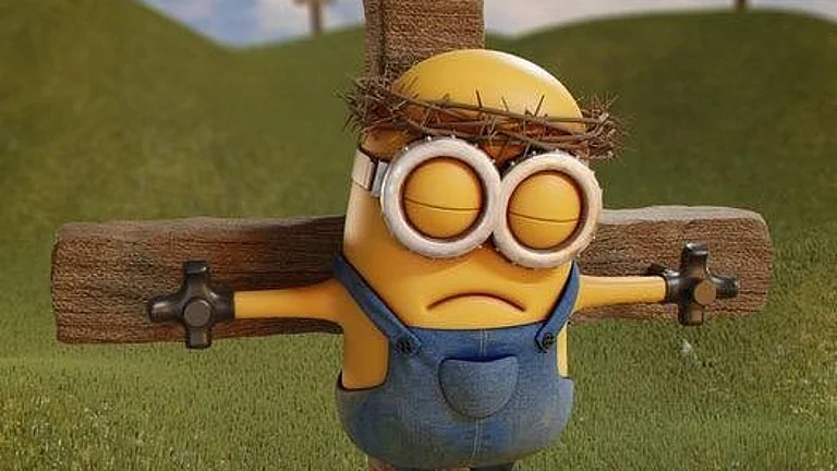 Crucified Minion Meme - X